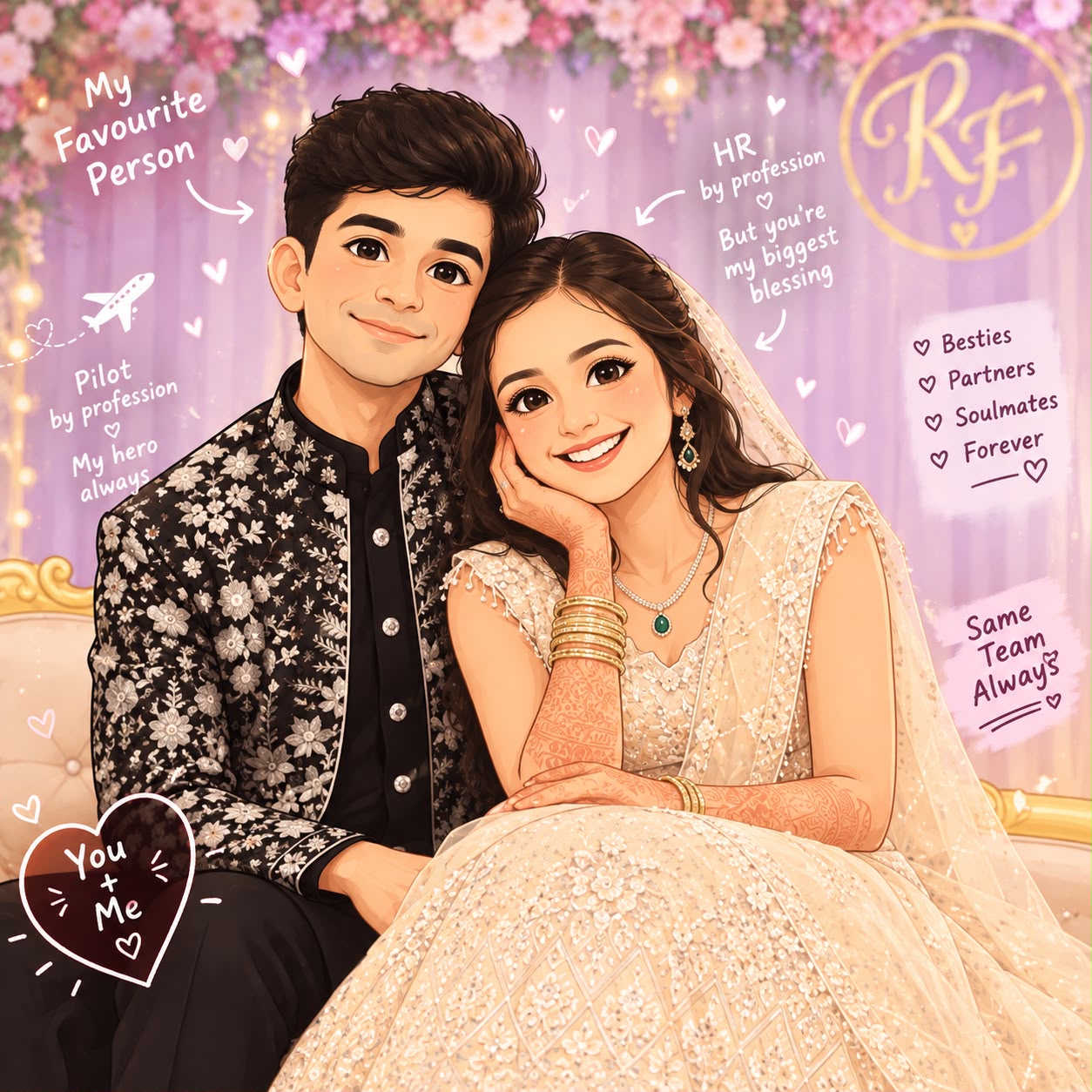Fun photo of Rumana and Faizan together